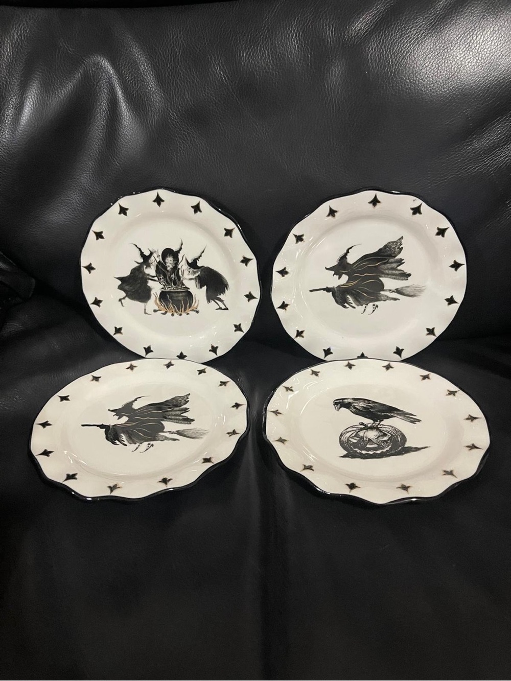 Potter’s Studio HalloweenWitches Appetizer Plates, Set of 4